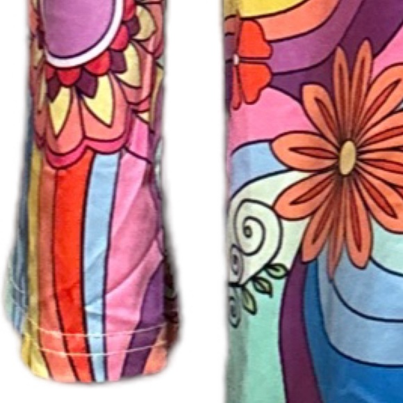 1970's Flower Power Hippie Dress - Picture 13 of 16